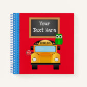 Spiraalschrift Schoolbus en Uil Notitieboek (Voorkant)