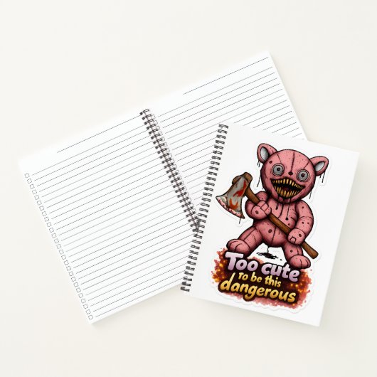 🧸🪓 Spiraalschrift van Chaos 🔥📓 Notitieboek (Binnen)