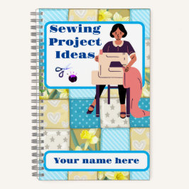 Spiraalschriftboek met naaiprojecten notitieboek