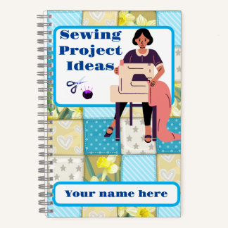 Spiraalschriftboek met naaiprojecten notitieboek