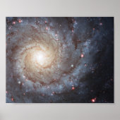 Spiraalstelsel M74 10x8 Poster (Voorkant)