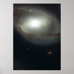 Spiraalstelsel NGC 4319 en Quasar Markarian 205 Poster