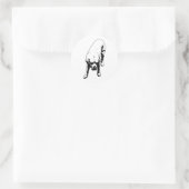 spiraaltje ronde sticker (Tas)