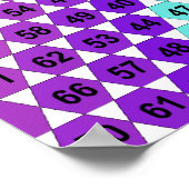 Spiraalvermenigvuldigingstabel - driehoek poster (Hoek)