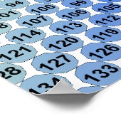 Spiraalvermenigvuldigingstabel - Pentagon Poster (Hoek)