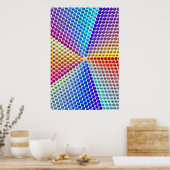 Spiraalvermenigvuldigingstabel - Pentagon Poster (Keuken)