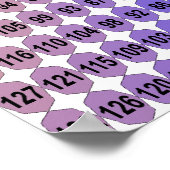 Spiraalvermenigvuldigingstabel - vierkant (gemonte poster (Hoek)