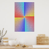 Spiraalvermenigvuldigingstabel - vierkant (gemonte poster (Keuken)