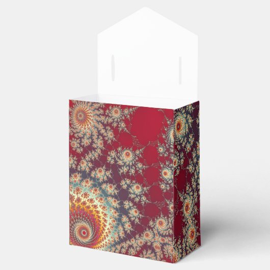 Spiraalvormig bloempatroon bedankdoosjes (Geopend)