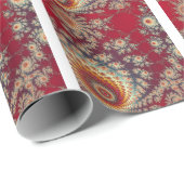 Spiraalvormig bloempatroon cadeaupapier (Rol Hoek)