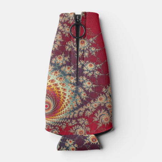 Spiraalvormig bloempatroon flesjeskoeler (Achterkant)