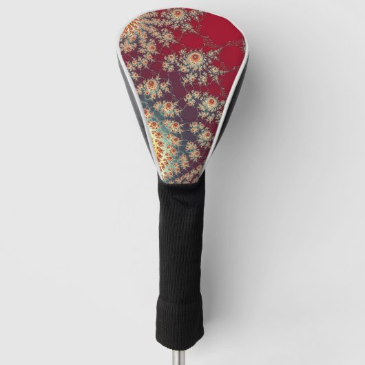 Spiraalvormig bloempatroon golfheadcover (Voorkant)