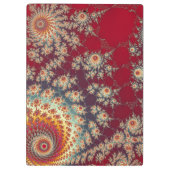 Spiraalvormig bloempatroon klembord (Achterkant)