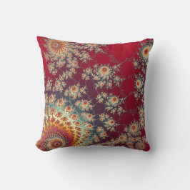 Spiraalvormig bloempatroon kussen