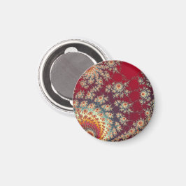 Spiraalvormig bloempatroon magneet