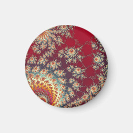 Spiraalvormig bloempatroon magneet