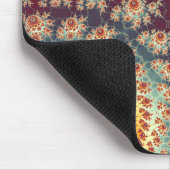 Spiraalvormig bloempatroon muismat (Hoek)