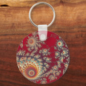 Spiraalvormig bloempatroon sleutelhanger (Voorkant)