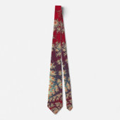Spiraalvormig bloempatroon stropdas (Voorkant)