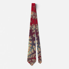Spiraalvormig bloempatroon stropdas