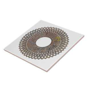Spiraalvormig geometrisch ontwerp tegeltje