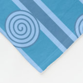 spiraalvormig gestreept fleece deken (Hoek)