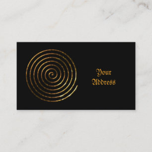 Spiraalvormig Keltisch symbool Visitekaartje