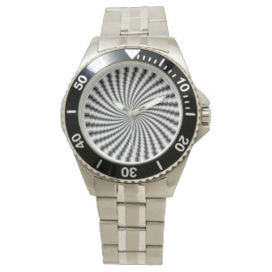 spiraalvormig met een hypnotische schijf horloge