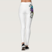 Spiraalvormig metalen hart leggings (Achterkant)