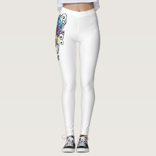 Spiraalvormig metalen hart leggings