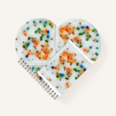 Spiraalvormig Notitieboek 8.5"x 8.5"Hart (Voorkant)