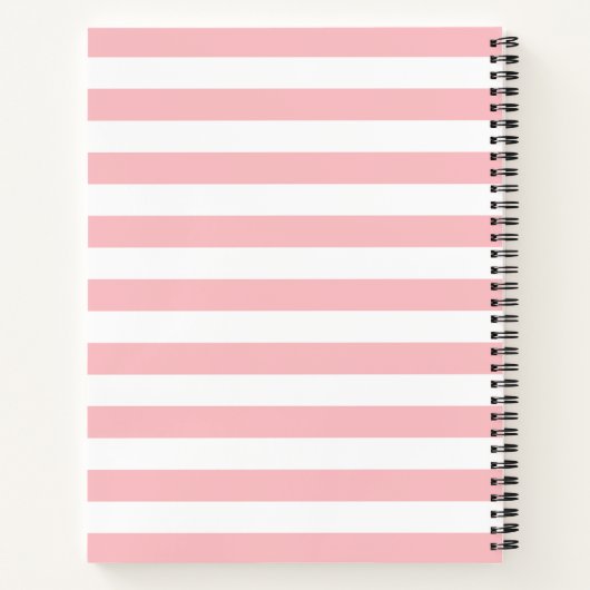 Spiraalvormig Notitieboek Gestreept Minimalistisch (Achterkant)