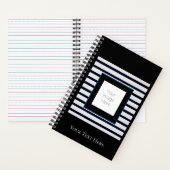 Spiraalvormig Notitieboek gestreepte aangepaste fo (Binnen)