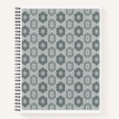 Spiraalvormig Notitieboek gevoerd in grijs en wit  (Voorkant)