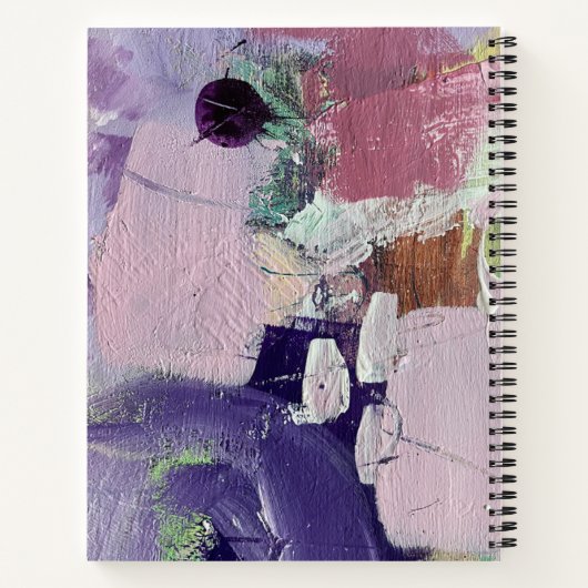 Spiraalvormig Notitieboek in Roze Marshmallow ontw (Achterkant)