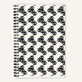 Spiraalvormig Notitieboek in zwart-wit ontwerp (Voorkant)