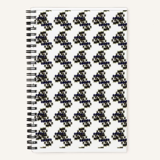 Spiraalvormig Notitieboek in zwart-wit ontwerp (Voorkant)