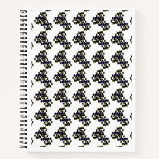 Spiraalvormig Notitieboek in zwart-wit ontwerp (Voorkant)