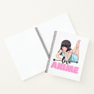 spiraalvormig Notitieboek met anime-thema