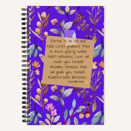 Spiraalvormig Notitieboek met een inspirerend cita (Voorkant)