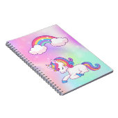 spiraalvormig notitieboek met eenhoornafdekking 80 (Rechterzijde)
