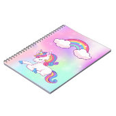 spiraalvormig notitieboek met eenhoornafdekking 80 (Linkerzijde)