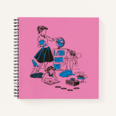 spiraalvormig notitieboek met fonystaart (Voorkant)