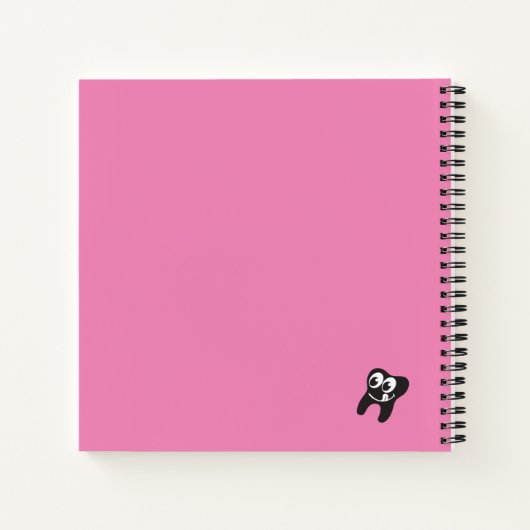 spiraalvormig notitieboek met fonystaart (Achterkant)