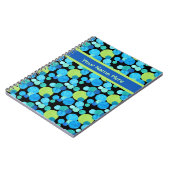 Spiraalvormig Notitieboek of Tijdschrift, Blauwe M (Linkerzijde)