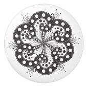 Spiraalvormig ontwerp Elegante deurknop Kabinetsgr Keramische Knop (Voorkant)