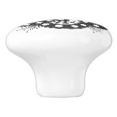 Spiraalvormig ontwerp Elegante deurknop Kabinetsgr Keramische Knop (Zijkant)