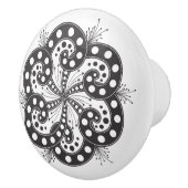 Spiraalvormig ontwerp Elegante deurknop Kabinetsgr Keramische Knop (Rechts)