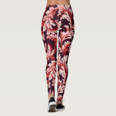 spiraalvormige barokbladeren, getextureerd. leggings (Achterkant)