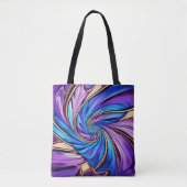 spiraalvormige canvas tas (Voorkant)